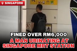 Singapore: A Man Fined Over RM6,000 for Urinating at Singapore MRT Station