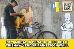 Malaysia: Penang’s New Instagram-Worthy Spot - 3D Ice Cream Vendor Mural at Sungai Pinang Market